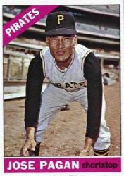 1966 Topps Baseball Cards      054      Jose Pagan